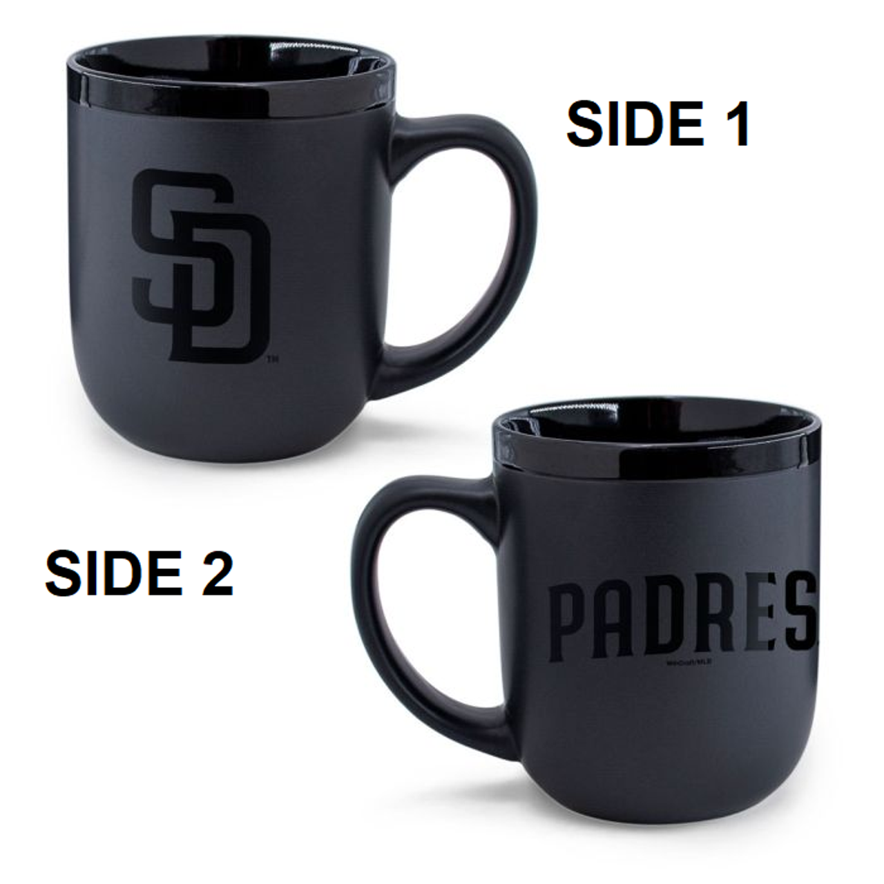 San Diego Padres Coffee Mug 17oz Matte Black