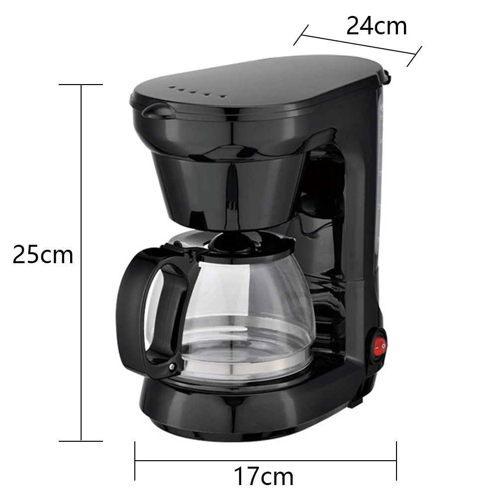 650w Automatic Drip Coffee Maker 750ml Large Capacity Espresso Machine with Thermostatic Base for Beginners EU Plug